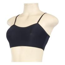 3 Top Sem Bojo Segunda Pele Liso Prático Alça Fina Elástico