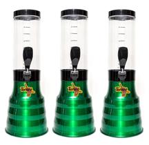 3 Torre De Terere E Drink 2 Litros Tereré Copo Giratório Com Alça - Verde