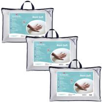 3 Travesseiros Basic Soft - Macio