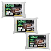 3 Travesseiros Extra Altos - 18cm Látex Sintético