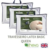 3 Travesseiros Látex Basic Queen - 15cm