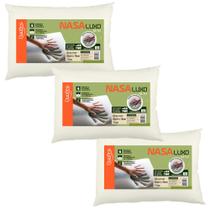 3 Travesseiros Nasa Luxo 17cm - Macio 3 Travesseiros Nasa Luxo 17cm - Macio