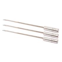 3 (três) Espetos Espada Para Parrilha Churrasco 40Cm INOX430