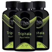 3 Triphala 500mg - 180 cápsulas Ethos Nutrition