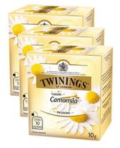 3 twinings of london sabor camomila 15g - 10 saquinhos
