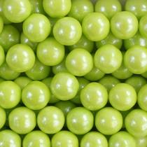 3 Un Confeito comestível Sugar Beads 10mm Verde Cupcakes