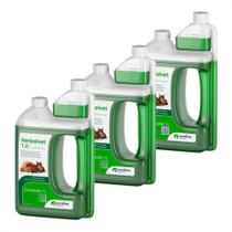 3 Un Herbalvet Desinfetante Bactericida Ourofino 3 L