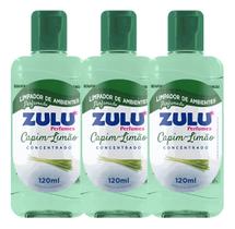 3 Un Limpador de Ambientes Perfumado Concentrado Capim Limão Zulu 120ml - Coala 3 Un Limpador de Ambientes Perfumado Concentrado Capim Limão Zulu 120ml - Coala