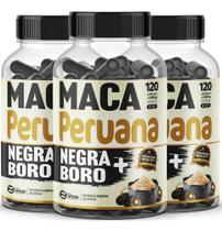 3 un Ma ca Perua na Negra Premium 500 mg 120 Cáps Forma Suprema