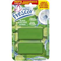 3 Un Refil Pastilha Com 2 Blocos Reposição 30g - Kit 6 Detergente Vaso Sanitário Odorizante Novo Frescor Kit:Citrus 3 Un Refil Pastilha Com 2 Blocos Reposição 30g - Kit 6 Detergente Vaso Sanitário Odorizante Novo Frescor Kit:Citrus