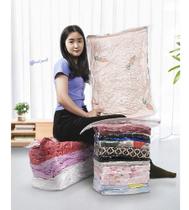 3 Un. Saco Vácuo Cubo 50x70x30cm Guarda Roupa Organizador 3 Un. Saco Vácuo Cubo 50x70x30cm Guarda Roupa Organizador