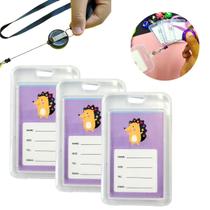 3 Un Suporte Para Cartão Colorido Com Cordão E Elástico Prático