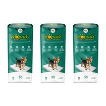 3 Un Tapete Higiênico Ecopads 30un Para Cães, Cachorros 3 Un Tapete Higiênico Ecopads 30un Para Cães, Cachorros