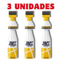 3 Un Zapt Tinta Para Rejunte Branco 200ml KIT