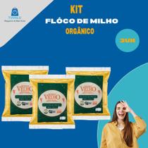 3 UND Flocos de Milho orgânico para Cuscuz - Mano velho