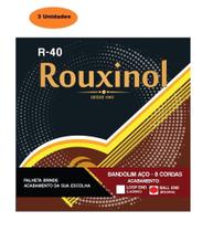 3 unid Encordoamento Aço com Bolinha Bandolim Rouxinol R40BE 3 unid Encordoamento Aço com Bolinha Bandolim Rouxinol R40BE