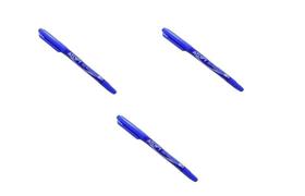 3 Unidades Caneta Marcador Permanente Ponta Dupla Azul 0.5/1.0 - Atopy