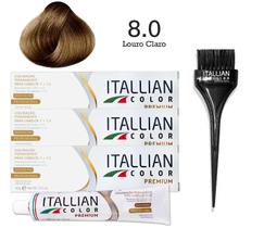 3 Unidades Coloração 8.0 Louro Claro Itallian Color 3 Unidades Coloração 8.0 Louro Claro Itallian Color