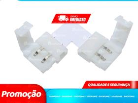 3 Unidades Conector Emenda Fita de Led 5050 3528 Tipo L
