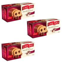 3 Unidades de Bolo Premium Coberto Sabor Trufado Casa Suíça!