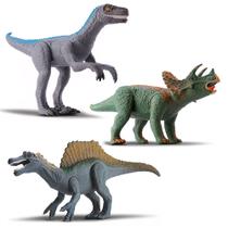 3 Unidades Dinossauro Realista Brinquedo Articulado Em Vinil 3 Unidades Dinossauro Realista Brinquedo Articulado Em Vinil