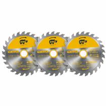 3 Unidades Disco Serra Circular 110mm 24 Dentes - Rino