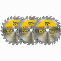3 Unidades Disco Serra Circular 185mm 24 Dentes - Rino 3 Unidades Disco Serra Circular 185mm 24 Dentes - Rino