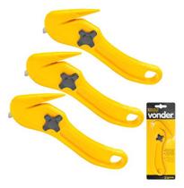 3 Unidades Estilete Seguranca Profis. 9mm Pelicano Bico De Pato Vonder 3 Unidades Estilete Seguranca Profis. 9mm Pelicano Bico De Pato Vonder