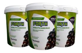 3 Unidades Fertilizante Adubo Forth Jabuticabeiras 400g Jabuticabeira