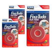 3 Unidades Fita Dupla Face Acrílica 12mm 2m Tekbond