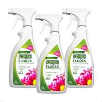 3 unidades forth flores 03-09-06 + me organico liquido pu 500ml