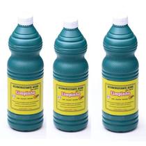 3 unidades limpinho linhal 1L cada Limpa Pedras Pisos Pastilhas Rejuntes C Nota