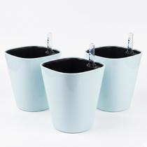 3 Unidades Vaso Autoirrigável Quadrado 14cm - Branco 3 Unidades Vaso Autoirrigável Quadrado 14cm - Branco