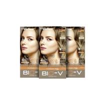 3 Unidades Vita Derm Coloração BioV Louro Médio 7.0