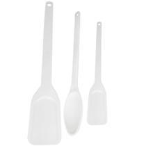 3 Utensílios de Cozinha Industrial Espátula 49,5cm e 74cm Colher Branca Cinquetti Plástica 3 Utensílios de Cozinha Industrial Espátula 49,5cm e 74cm Colher Branca Cinquetti Plástica