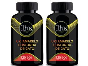 3 Uxi Amarelo com Unha de Gato 500mg 120 Capsulas - Ethos Nutrition