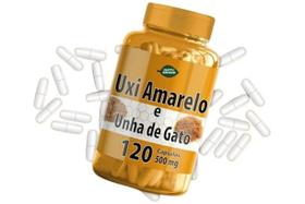 3 Uxi Amarelo Unha de Gato Natuervas 120 Cápsulas Combinação Herbal Tradicional