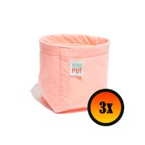 3 Vasos de Plantas 4 Litros de Feltro - King Pot