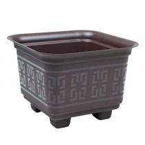 3 Vasos Floreiras Quadrado 6 Litros Jardim Horta Plástico Resistente