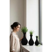 3 Vasos Jarro Decorativos 18/15/12cm P/ Plantas Artificiais 3 Vasos Jarro Decorativos 18/15/12cm P/ Plantas Artificiais