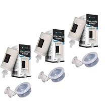 3 Vela para Filtro De Barro Com Carvão Ativado + 3 Boia Dosadora - Oasis