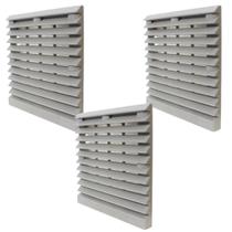 3 Venezianas Grelha C/ Filtro Para Microventilador Metaltex 3 Venezianas Grelha C/ Filtro Para Microventilador Metaltex
