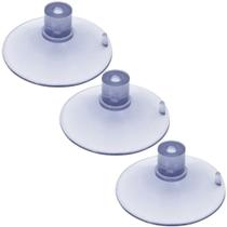 3 Ventosa de 90mm (9 cm) Em PVC Sem Parafuso C/ Cabeça Chata 3 Ventosa de 90mm (9 cm) Em PVC Sem Parafuso C/ Cabeça Chata