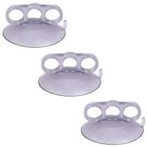 3 Ventosa Garra 3 Dedos PVC Cristal 110mm Martelinho De Ouro
