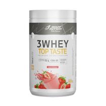 3 Whey Top Taste 32g Proteína Sabor Morango 900g Body Action