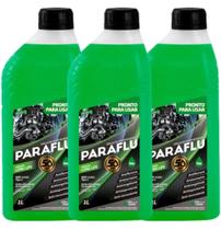 3 X Aditivo Fluído P/ Radiador Paraflu Pronto P Uso 1lt Verde