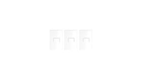 3 x Conjunto 4x2 Interruptor Simples Lunare UP PRM044011 Schneider