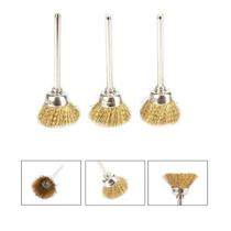 3 x Escova Rotativa Tipo Cone De Latão Para Micro Retifica 3 x Escova Rotativa Tipo Cone De Latão Para Micro Retifica