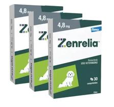 3 Zenrelia 4,8mg Dermatológico Para Cães Cão Cachorro Elanco