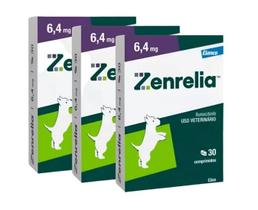 3 Zenrelia 6,4 Mg Dermatológico Para Cães Cão Cachorro